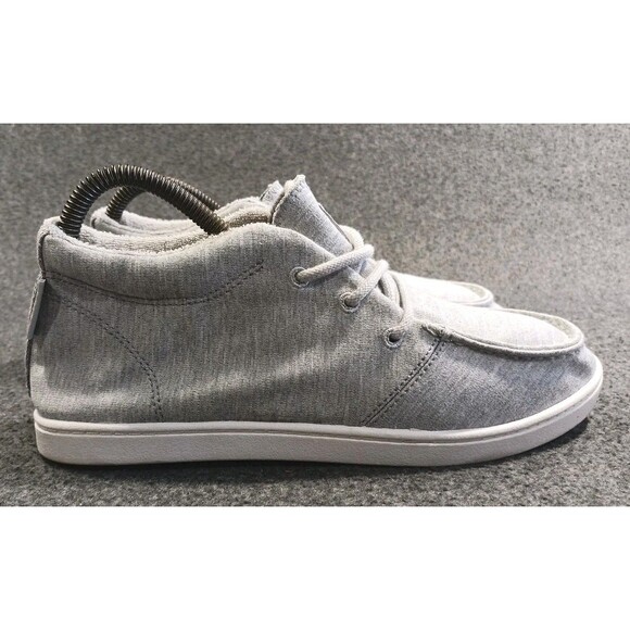 Roxy Women's Minnow Wally Mid Top Lace Up Jersey Shoe Gray Size 8 - Picture 10 of 16